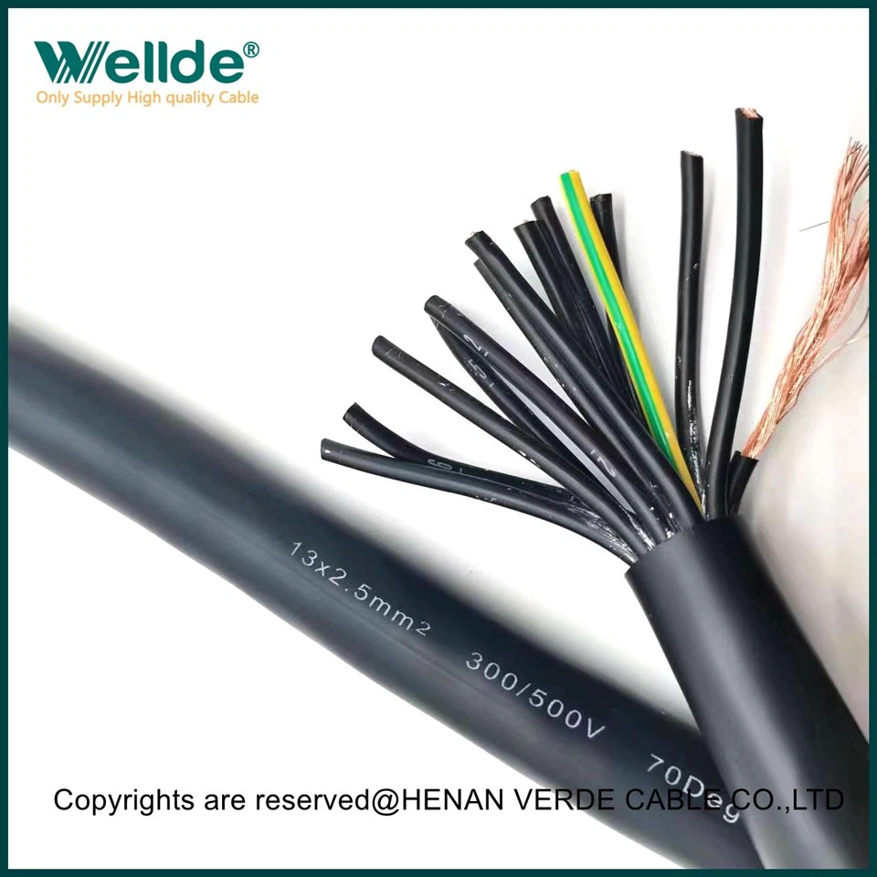 High Temperature And Flame Retardant Control Cable