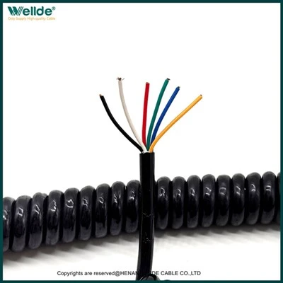 6 Core 0.12mm Spiral Cable